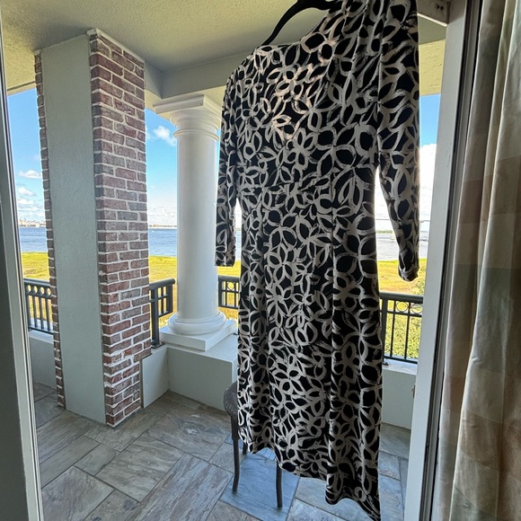 Ralph Lauren LAUREN ruched side slit dress - Picture 2 of 11